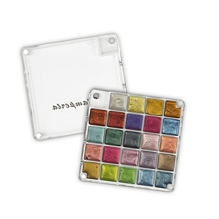 Metallic watercolors paint set - 24 Colors