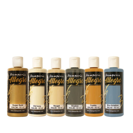 Allegro selection for Art and Craft 6 colours - White Christmas