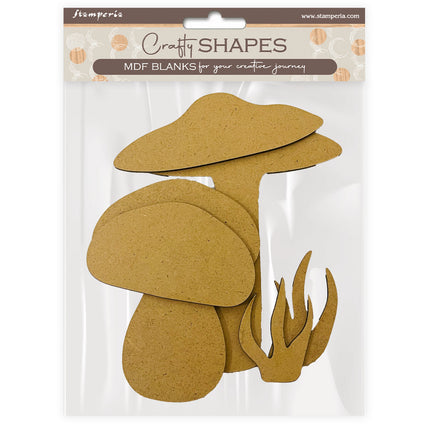 Crafty shapes: Hidden Grove mushrooms