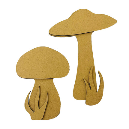 Crafty shapes: Hidden Grove mushrooms