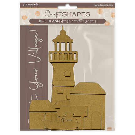 Crafty shapes: Silent Sea Lighthouse landscape