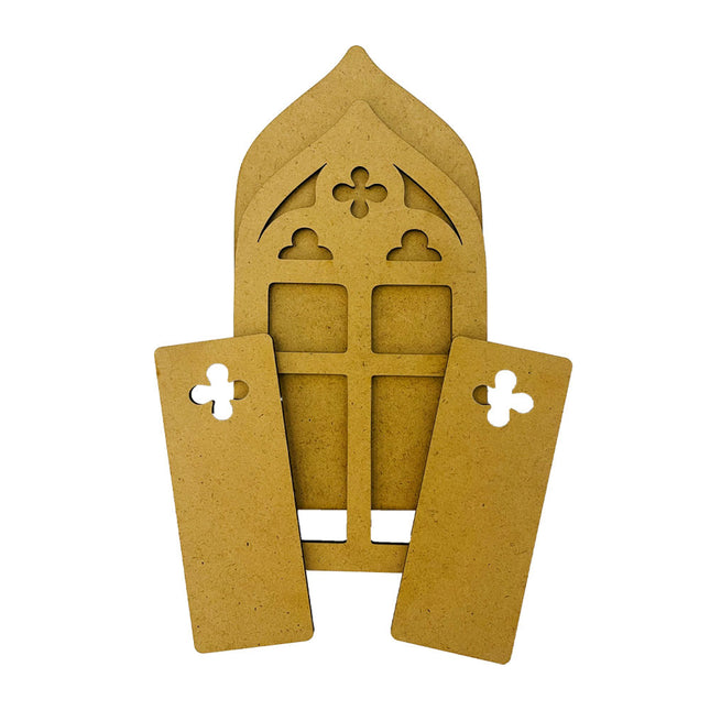 Crafty shapes: Venice City of Art window