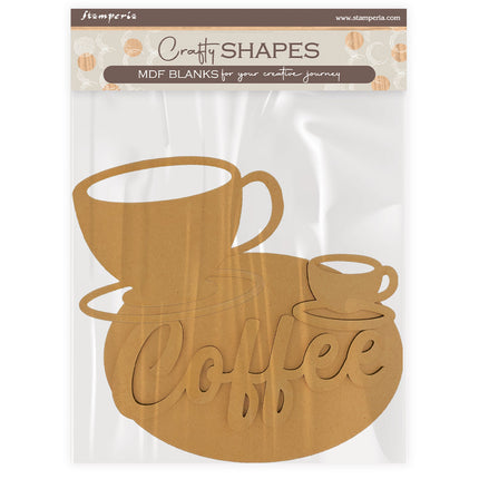 Crafty shapes: Coffee and Chocolate cup and plate