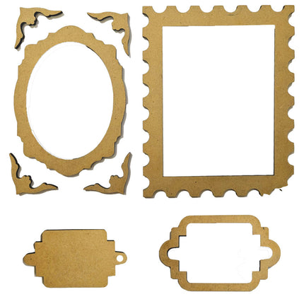 Crafty shapes: Quiet Days frames and plates