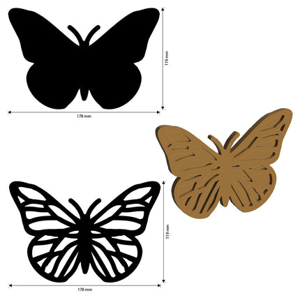 Crafty shapes: Quiet Days butterfly