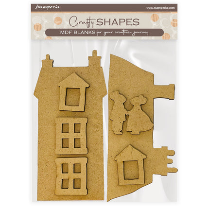 Crafty shapes: Family house and mice