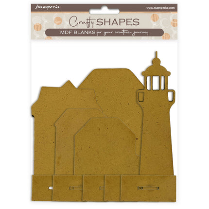 Crafty shapes: Silent Sea place card