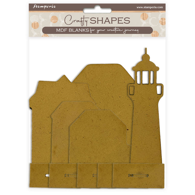 Crafty shapes: Silent Sea place card