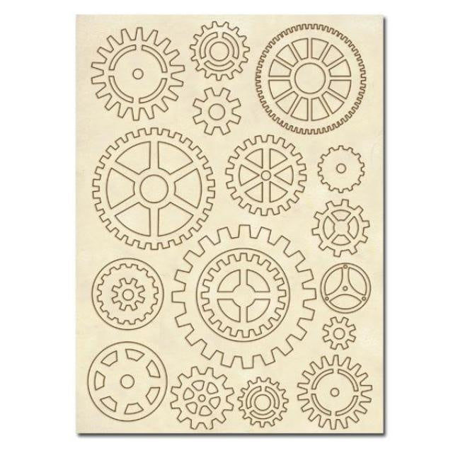 Wooden frames A5 size - Gears