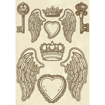 Wooden frame A5 - Wings
