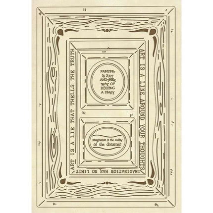 Wooden shape A5 Frames