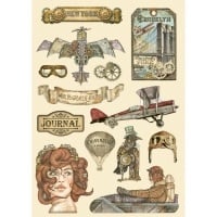 Colored Wooden shape A5 - Sir Vagabond Aviator