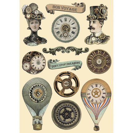 Colored Wooden shape A5 - Voyages Fantastiques