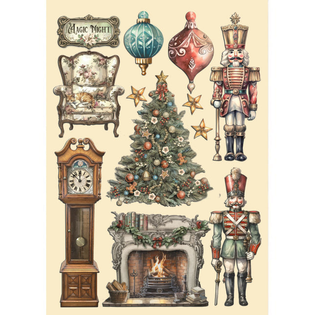 Colored wooden shape A5 - The Nutcracker soldiers