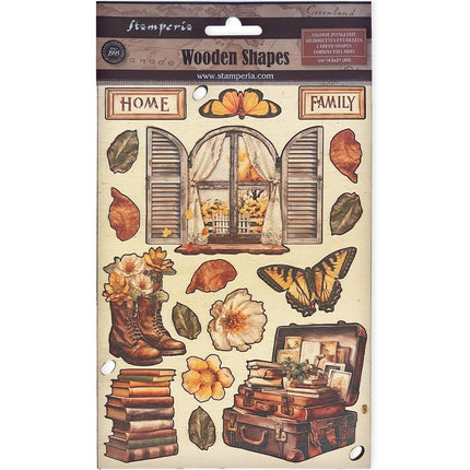Colored Wooden shape A5 - Golden Harmony accessories