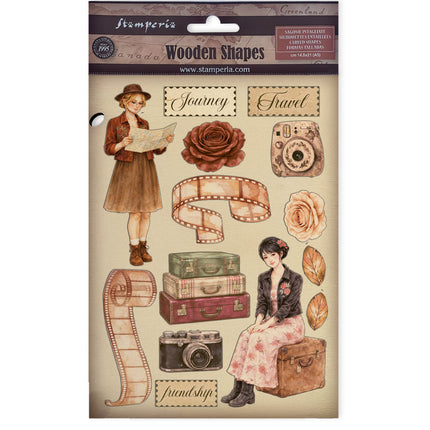 Printed decorative Wooden shape for Art and Craft A5 - Our Way