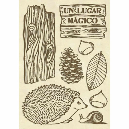 Wooden shape A6 - Hedgehog