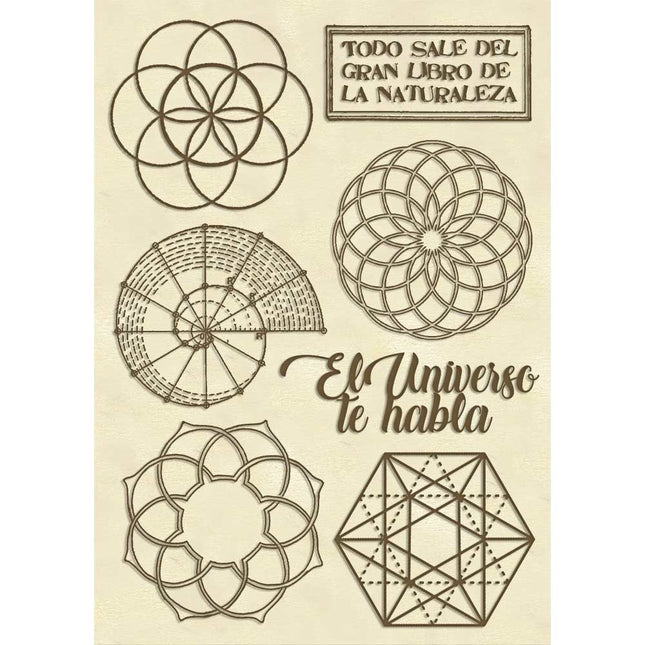 Wooden shape A6 - Forest sacred geometry