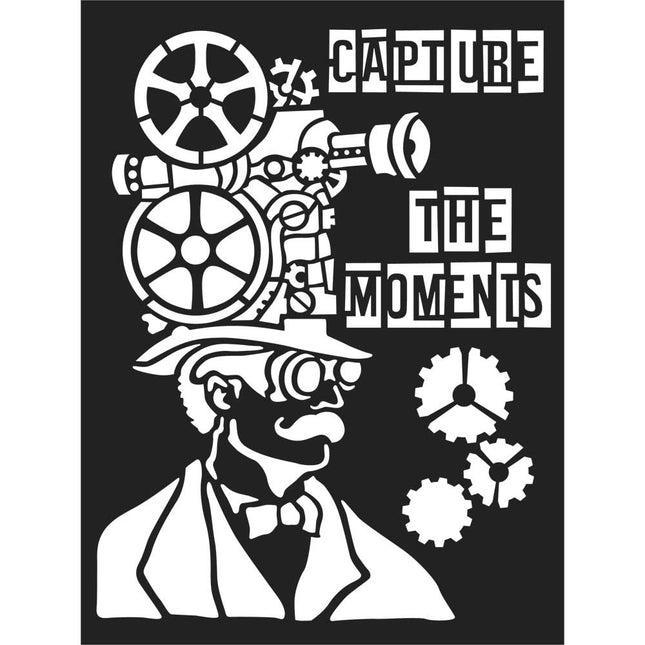 Thick stencil cm. 15x20 Capture the moment