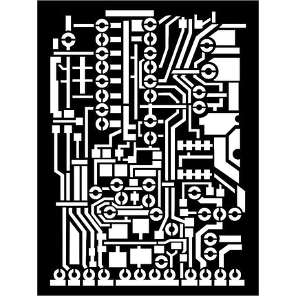 Thick stencil cm. 15x20 - Circuit board