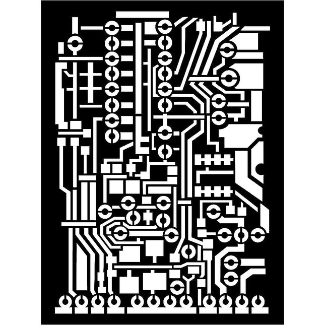 Thick stencil cm. 15x20 - Circuit board