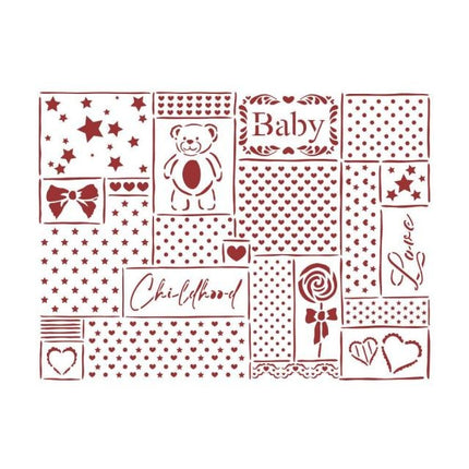 Stencil D cm 20x15 - DayDream patchwork