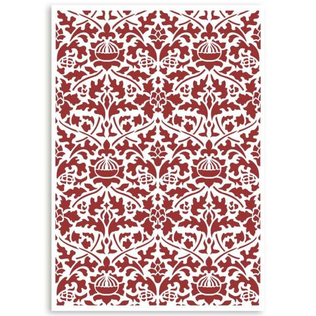 Stencil G cm 21x29,7 - Casa Granada wallpaper pattern