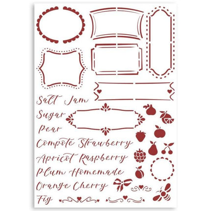 Stencil G cm 21x29,7 - Casa Granada labels