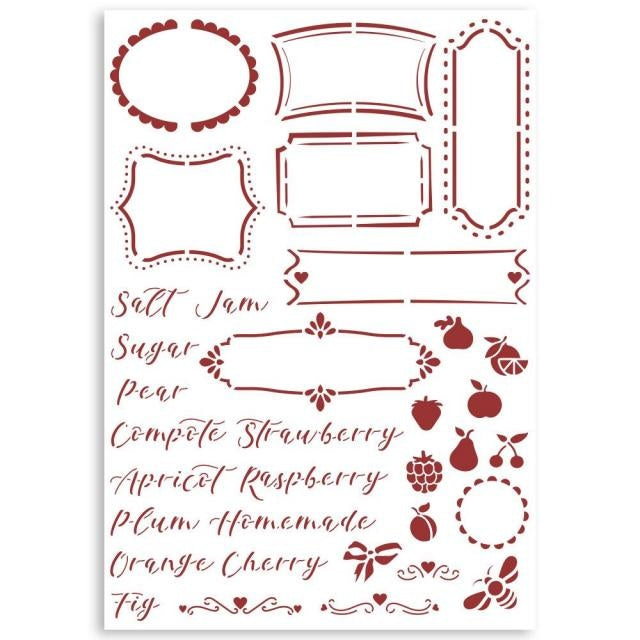 Stencil G cm 21x29,7 - Casa Granada labels