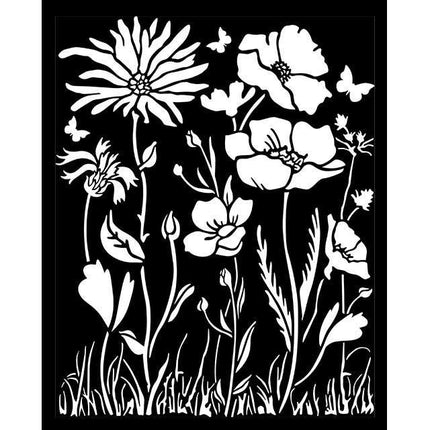 Thick Stencil 20x25 cm - Atelier poppy and flower