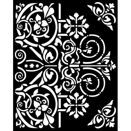 Thick stencil cm 20X25 - Magic Forest door ornaments