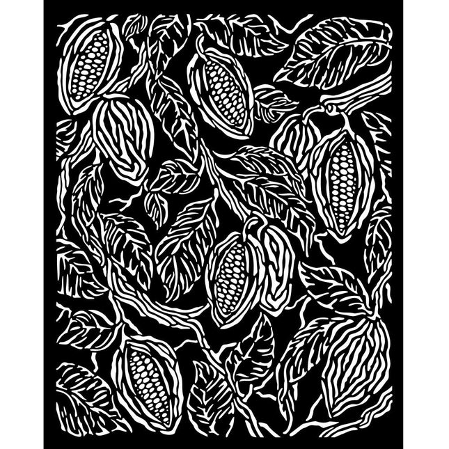 Thick stencil cm 20X25 - Coffee and Chocolate coffee texture