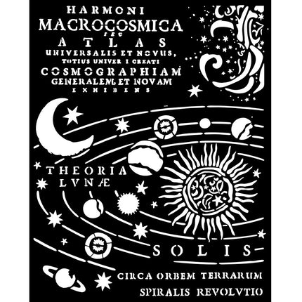 Thick stencil cm 20X25 - Fortune constellation