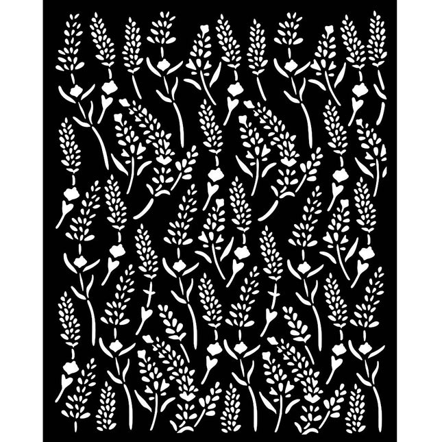 Thick stencil cm 20X25 - Lavender pattern