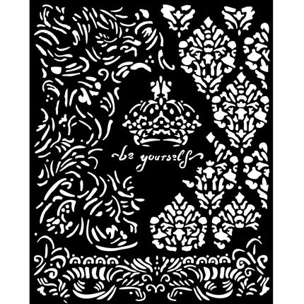 Thick stencil cm 20x25 - Alterego crown Be yourself