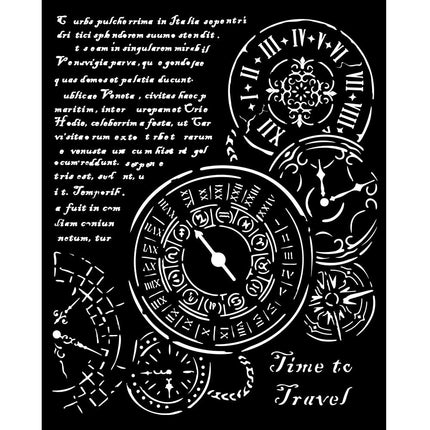 Thick stencil 20x25 cm - Venice City of Art Time to travel