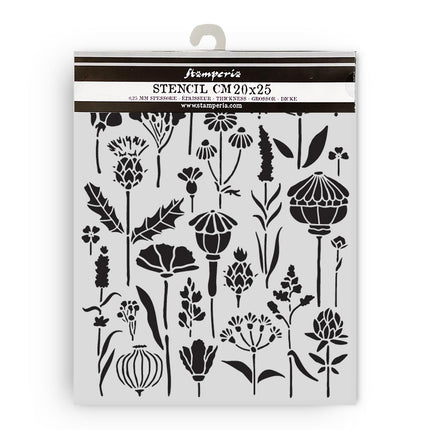 Thick stencil 20x25 cm - Herbarium Silvae Herbarium