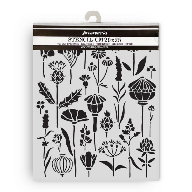 Thick stencil 20x25 cm - Herbarium Silvae Herbarium