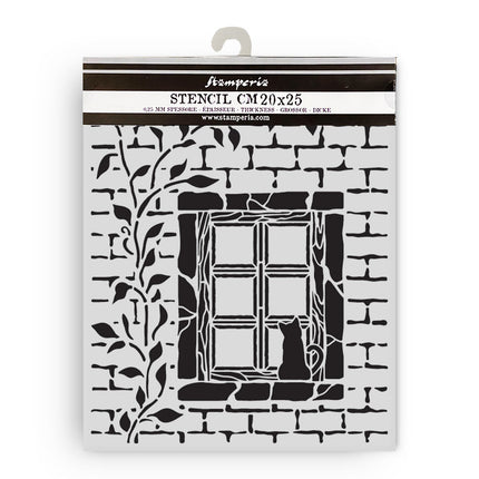 Thick stencil 20x25 cm - Herbarium Silvae country window