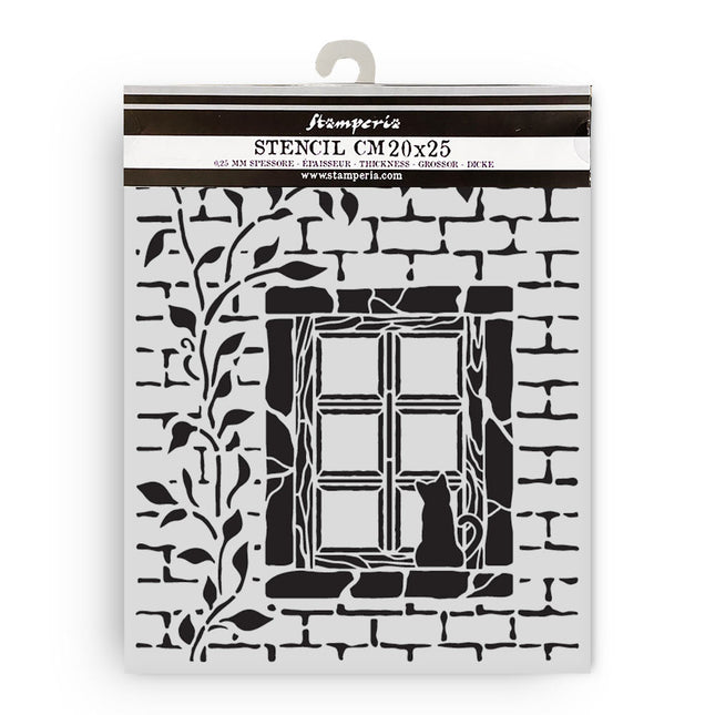 Thick stencil 20x25 cm - Herbarium Silvae country window