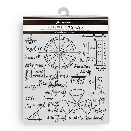 Thick stencil cm 20X25 - A new Beginning formulas 