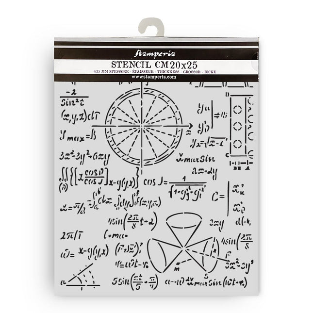 Thick stencil cm 20X25 - A new Beginning formulas 