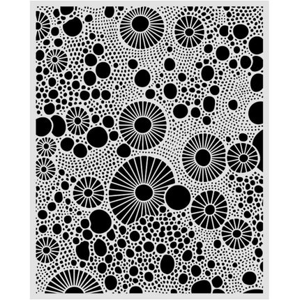 Cut laser stencil for art and craft cm 20x25 - All Around rings