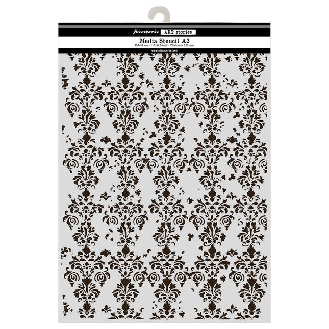 Cut laser stencil for Art and Craft A3 - Symphony wallpaper decor 