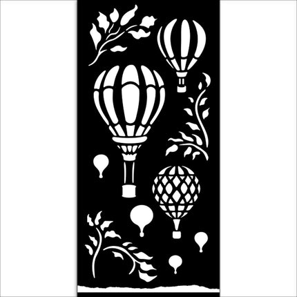 Thick stencil cm 12X25 - Timeless air balloons