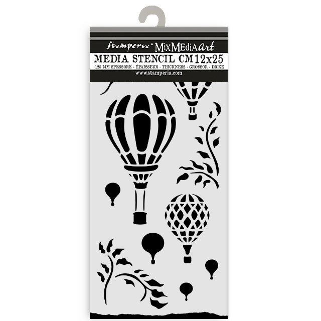 Thick stencil cm 12X25 - Timeless air balloons