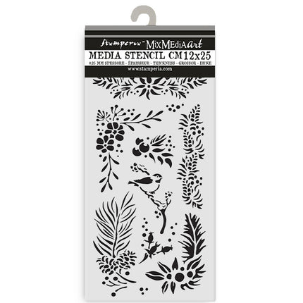 Thick Stencil 12x25 cm - The Owl's House Branches