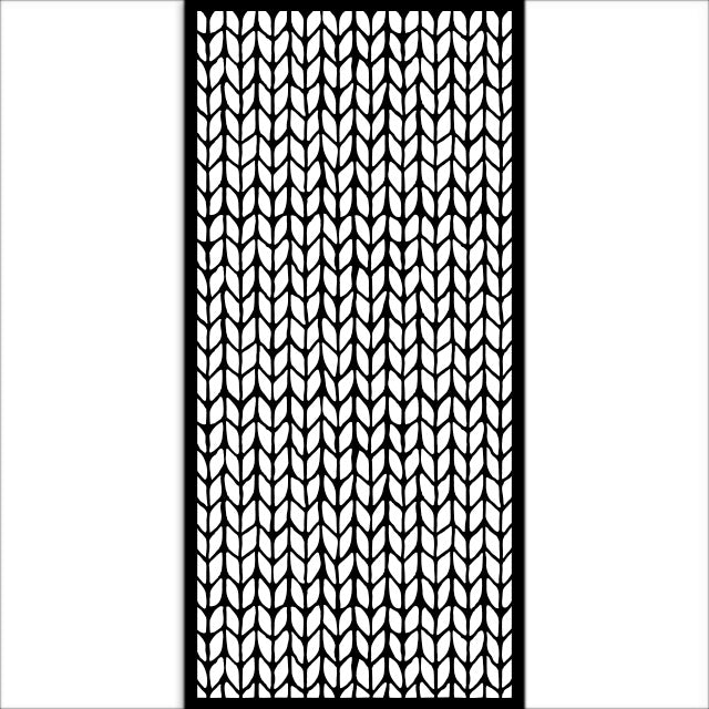 Thick Stencil 12x25 cm - Whispering Woods Knitting Pattern  