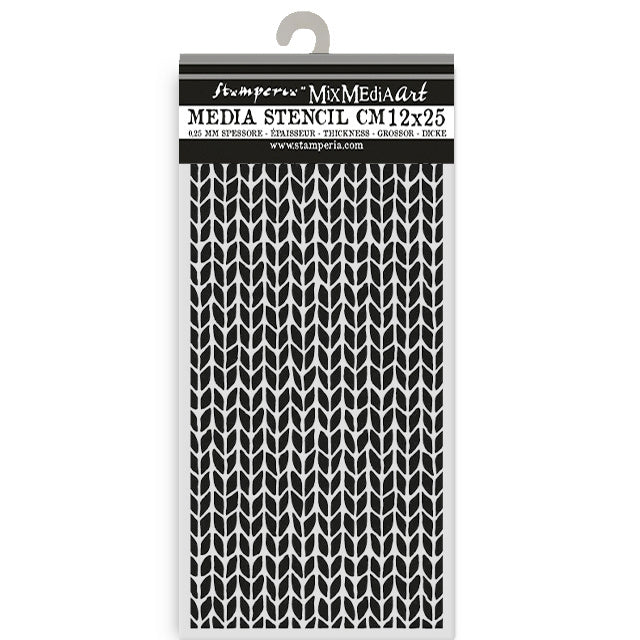 Thick Stencil 12x25 cm - Whispering Woods Knitting Pattern  