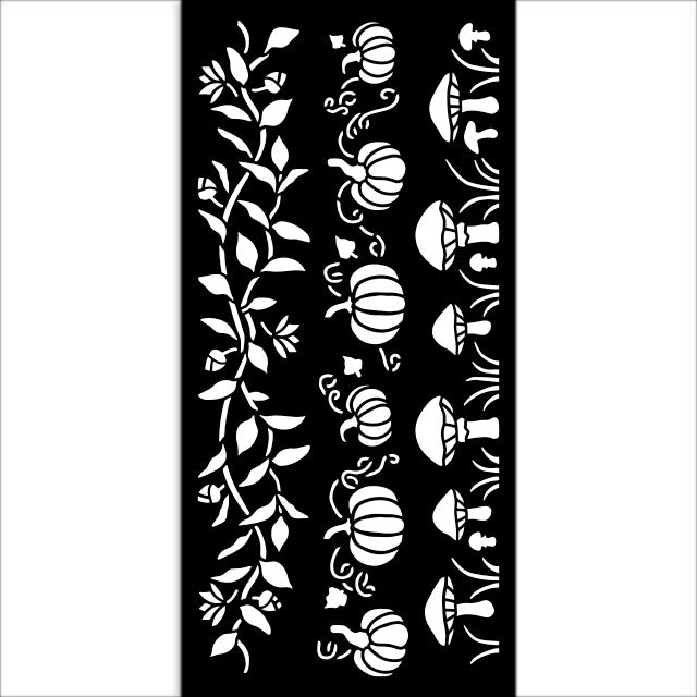 Thick Stencil 12x25 cm - Whispering Woods 3 Stripes  